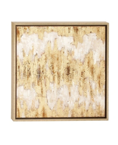 Shop Cosmoliving By Cosmopolitan Beige Glam Abstract Canvas Wall Art, 24 X 24 In Multi