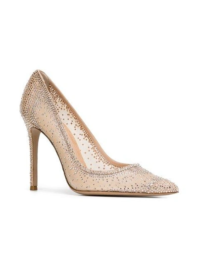 Gianvito Rossi Rania 105 Suede Pumps With Crystal Embellishments In ...