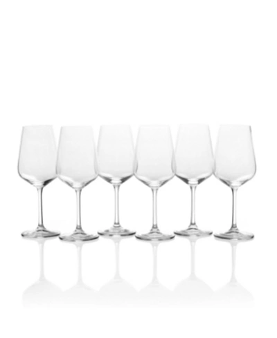 Shop Mikasa Gianna White Wine Glasses, Set Of 6 In Clear
