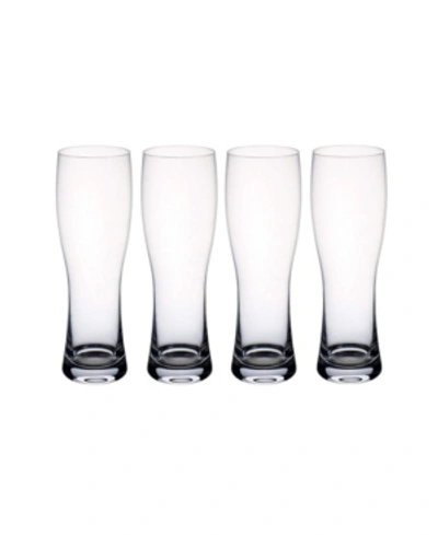Villeroy & Boch Purismo Wheat Beer Pilsner Glass, Set Of 4 In Clear