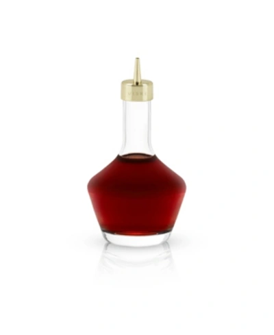 Shop Viski Bitters Bottle With Gold Dasher Top In Clear