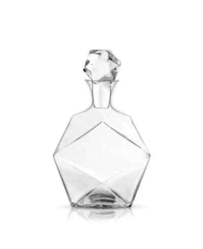 Shop Viski Faceted Crystal Liquor Decanter In Clear