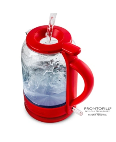 Shop Ovente Electric 1.5 Liter Hot Water Kettle In Red