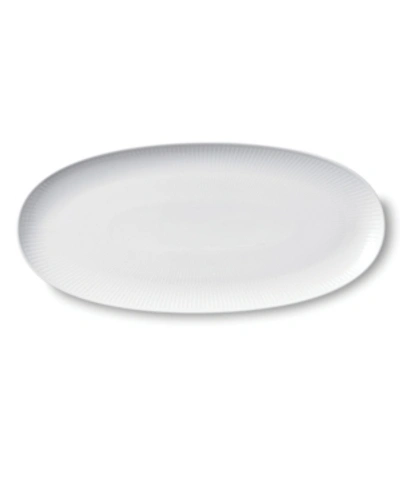 Shop Royal Copenhagen Fluted Long Oval Dish In White