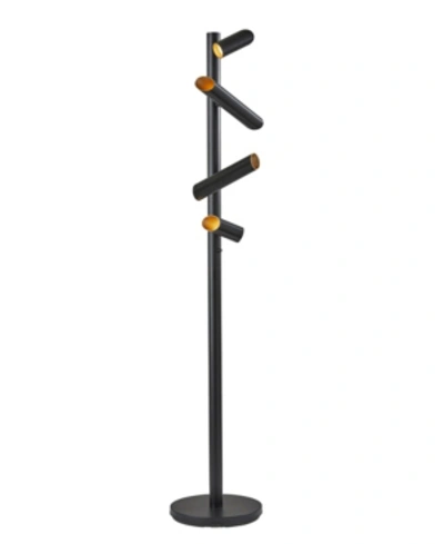 Shop Adesso Tyler Led Floor Lamp In Black