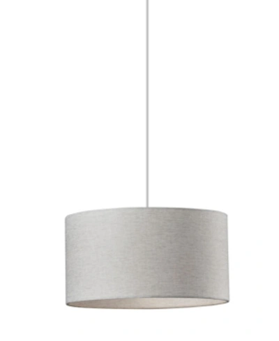 Shop Adesso Harvest Drum Pendant In White