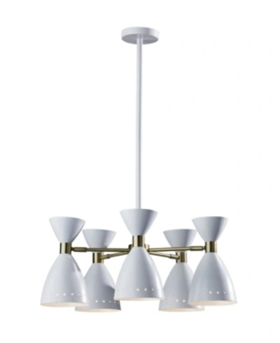 Shop Adesso Oscar 5 Head Pendant In White