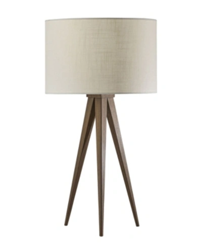 Shop Adesso Director Table Lamp In Brown