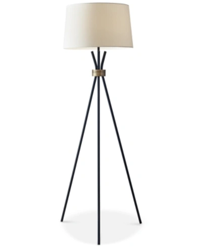 Shop Adesso Benson Tripod Floor Lamp In Bronze