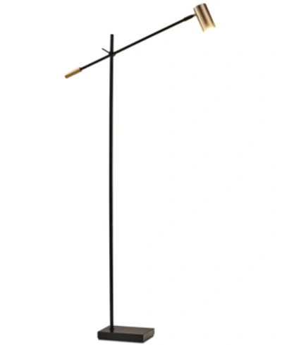 Shop Adesso Collette Charge Led Floor Lamp In Black