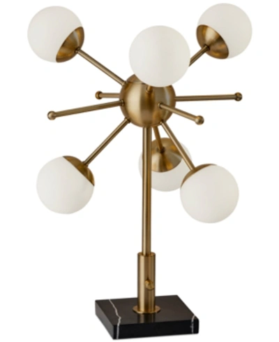 Shop Adesso Doppler Led Table Lamp In Antique Bronze