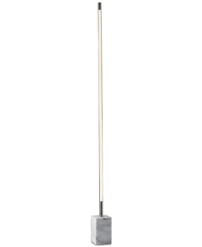 Shop Adesso Felix Led Wall Washer Floor Lamp In Brushed Steel
