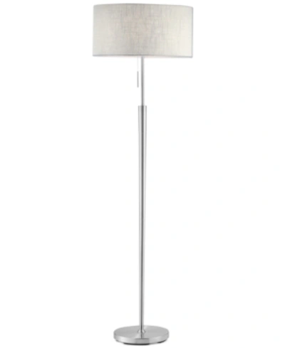 Shop Adesso Hayworth Floor Lamp In Silver