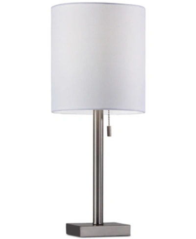 Shop Adesso Liam Table Lamp In Brushed Steel