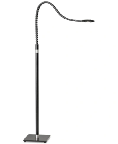 Shop Adesso Natrix Led Floor Lamp In Matte Black