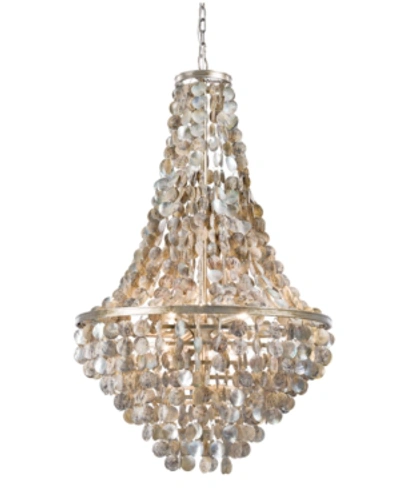 Shop Carriage & Co. Regina Andrew Capri Abalone Chandelier In Natural