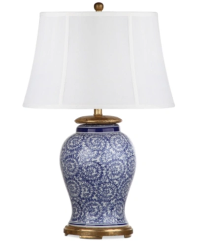 Shop Decorator's Lighting Dalton Table Lamp In Blue/white
