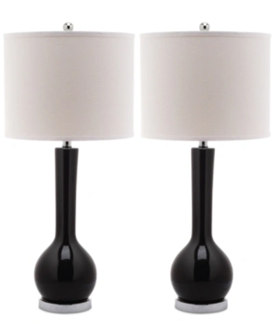 Shop Safavieh Set Of 2 Mae Table Lamps In Black