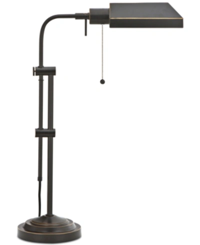 Shop Cal Lighting Pharmacy Table Lamp With Adjustable Pole In Dark Bronze