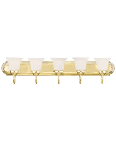 Livex Home Basics 5-light Vanity In Polished B
