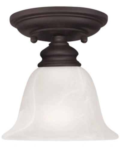 Livex Essex Semi Flush Light In Bronze
