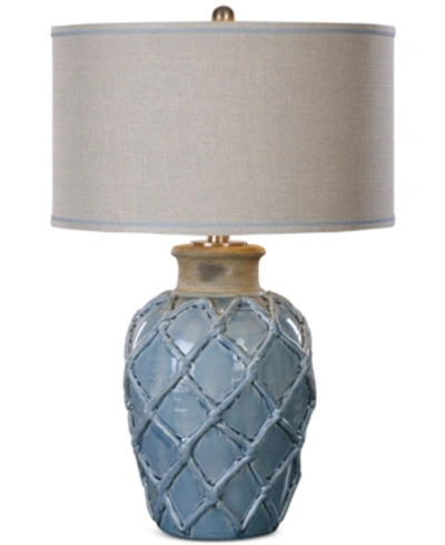 Shop Uttermost Parterre Table Lamp In Blue