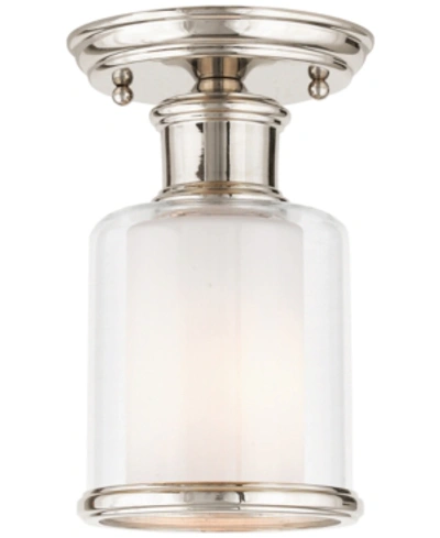 Shop Livex Middlebush Flush Mount Light In Polished Nickel