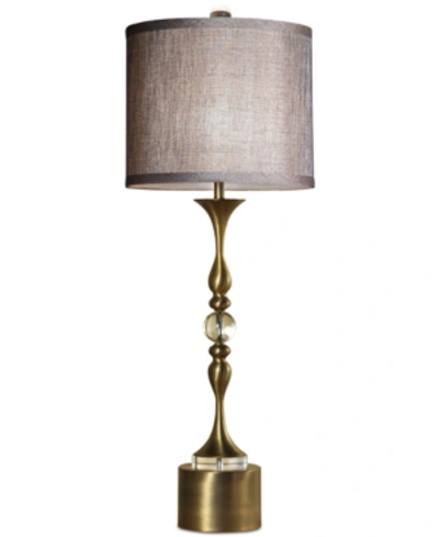 Shop Harp & Finial Tanga Table Lamp In Gold