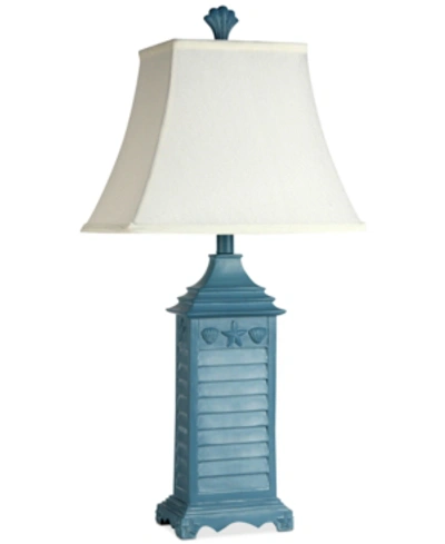 Shop Stylecraft Beach House Table Lamp In Blue
