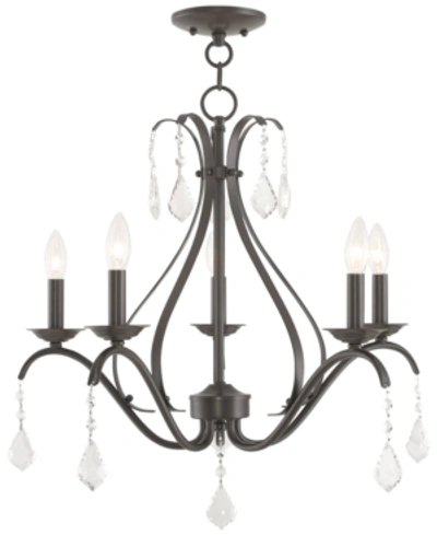 Livex Caterina 5-light Chandelier In Dark Brown