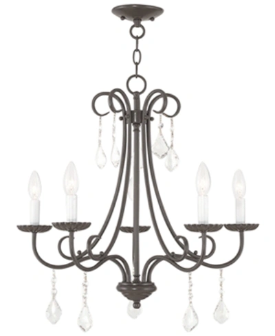 Livex Daphne 5- Light Metal Chandelier In Bronze