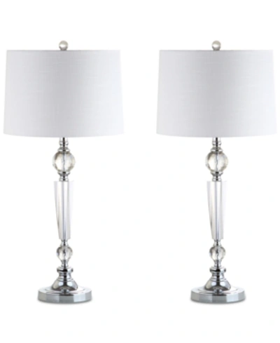 Jonathan Y Set Of 2 Victoria Table Lamps In Clchrome