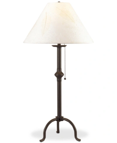 Shop Cal Lighting 75w Iron Table Lamp With Pull Chain In Black