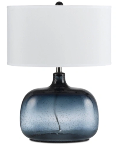 Shop Cal Lighting Christi Glass Table Lamp In Ocean Blue