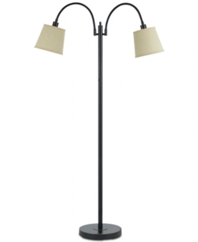 Cal Lighting Gail Gooseneck Metal Floor Lamp In Dark Bronze