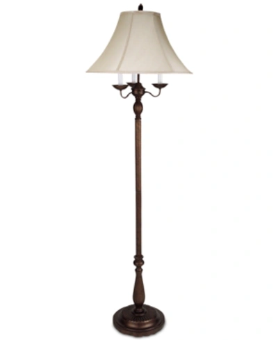 Cal Lighting Fleur Floor Lamp In Antique Russet