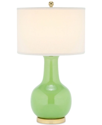 Shop Safavieh Paris Ceramic Table Lamp In Green