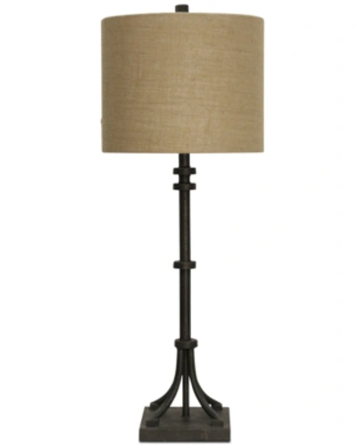Shop Stylecraft Industrial Traditional Table Lamp In Dark Brown