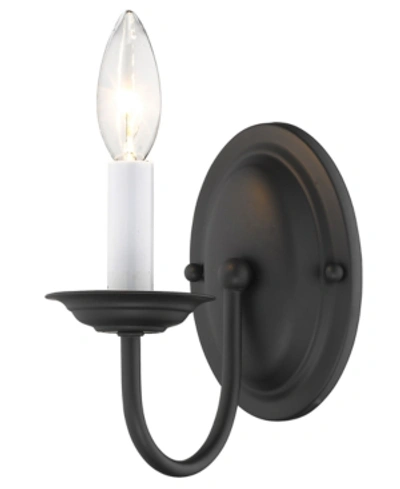 Livex Home Basics Wall Sconce In Black