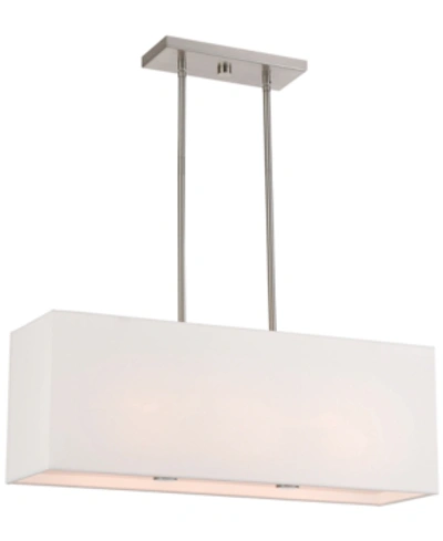 Livex Summit 3-light 28" Pendant Chandelier In Brushed Nickel