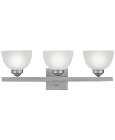 Livex Somerset Vanity Light In Brushed Nickel