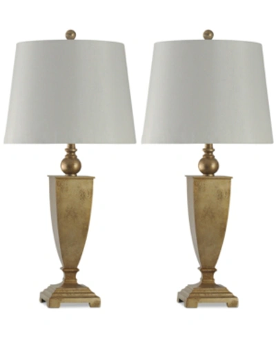 Shop Stylecraft Valier Set Of 2 Table Lamps In Brown