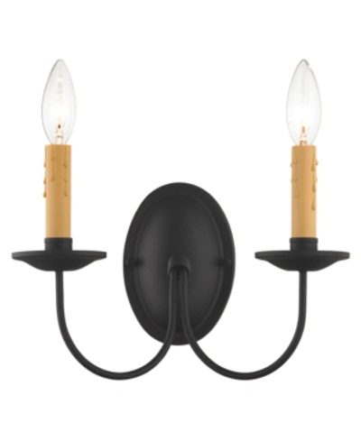 Livex Heritage Wall Sconce In Black
