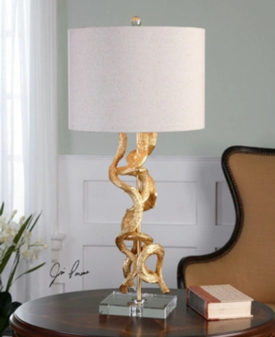 Shop Uttermost Twisted Vines Gold Table Lamp In Open Misce