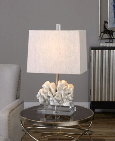 Shop Uttermost Coral Sculpture Table Lamp In Open Misce