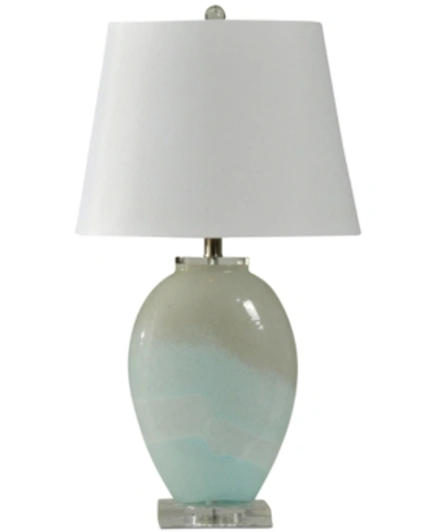 Shop Stylecraft Kyran Table Lamp In Blue