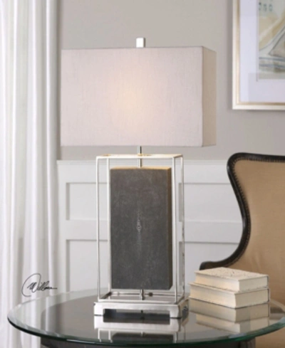 Shop Uttermost Sakana Gray Textured Table Lamp In Open Misce
