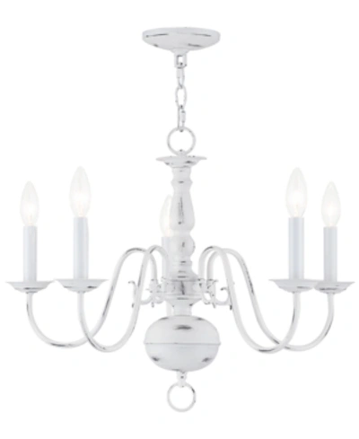 Livex Williamsburg 5-light Chandelier In Antique White