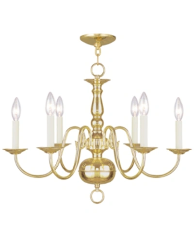 Livex Williamsburg Chandelier Light In Polished Bronze