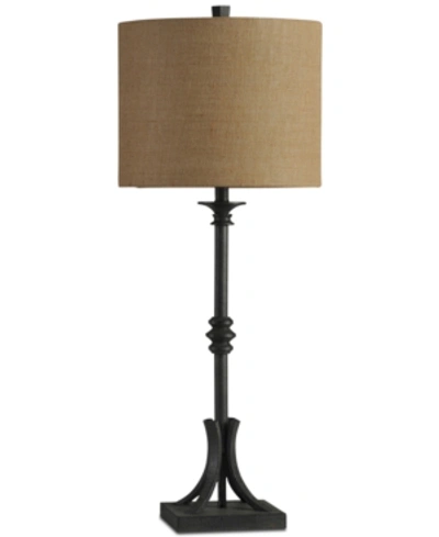 Shop Stylecraft Industrial Table Lamp In Dark Brown